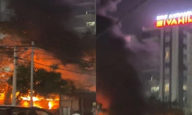 Hyderabad: Fire Breaks Out at Food Stall in Puppalaguda