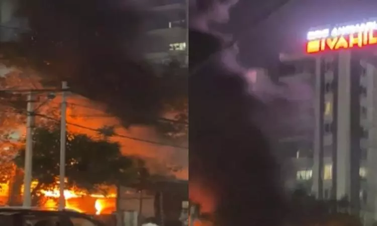 Hyderabad: Fire Breaks Out at Food Stall in Puppalaguda Hyderabad: Fire Breaks Out at Food Stall in Puppalaguda