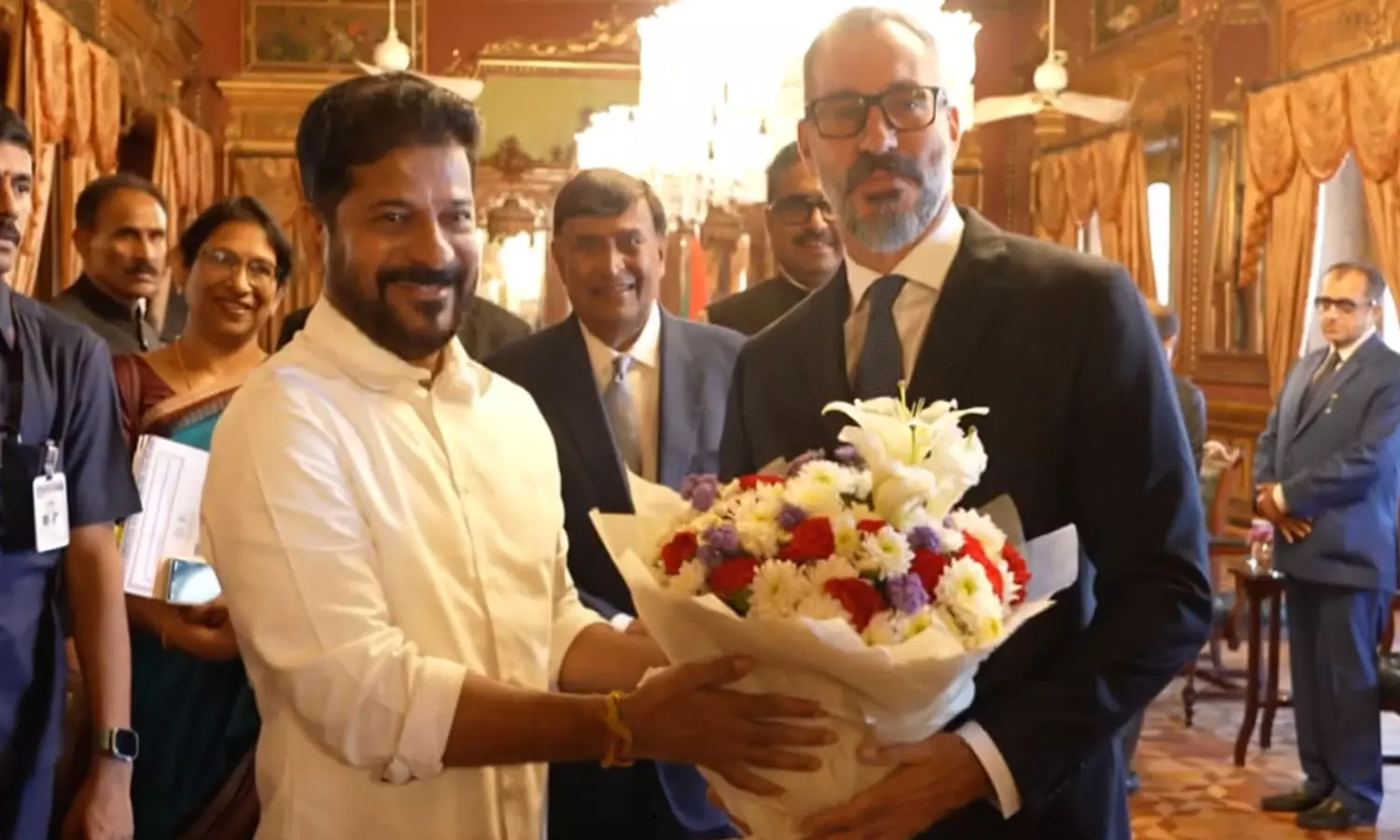 CM Revanth Invites Prince Rahim Aga Khan V To Telangana Global Summit CM Revanth Invites Prince Rahim Aga Khan V To Telangana Global Summit