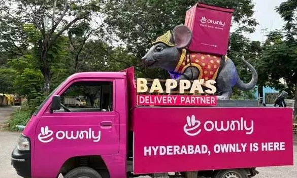 Ownly Puts ‘Bappa’s Delivery Partner’ on Hyderabad’s Roads with Mooshak on Wheels Ownly Puts ‘Bappa’s Delivery Partner’ on Hyderabad’s Roads with Mooshak on Wheels
