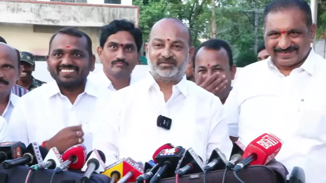 Bandi Describes Congress, BRS Leaders as Drama Artists Bandi Describes Congress, BRS Leaders as Drama Artists