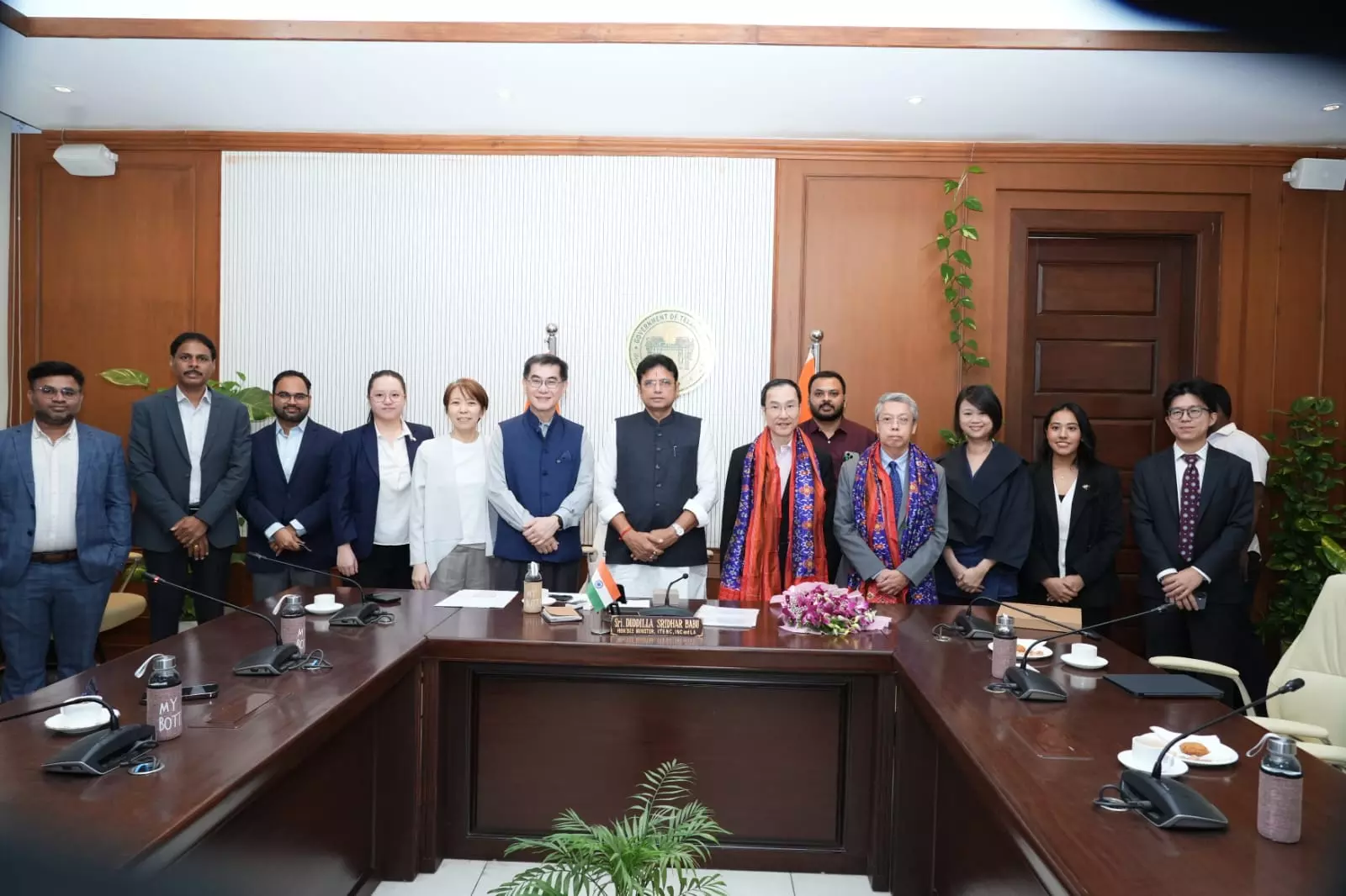 Sridhar Babu Urges Singapore Firms to Invest in Bharat Future City Sridhar Babu Urges Singapore Firms to Invest in Bharat Future City