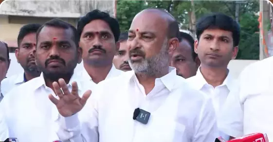 Bandi Sanjay Alleges Misuse Of Dharani, Bhu Bharathi Bandi Sanjay Alleges Misuse Of Dharani, Bhu Bharathi