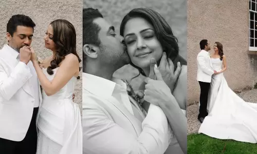 Suriya, Jyotika Renew Wedding Vows in Christian Ceremony