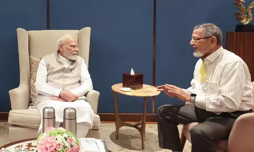 Schoolmate Meets PM Modi, Gets Land Back Grabbed by BJP MLA Schoolmate Meets PM Modi, Gets Land Back Grabbed by BJP MLA