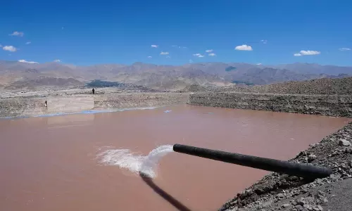 Ladakh Ramps Up Glacier-Water Drive; Spituk Farka Reservoirs Filled In Record Time Ladakh Ramps Up Glacier-Water Drive; Spituk Farka Reservoirs Filled In Record Time