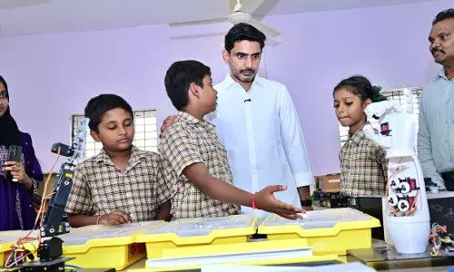 Nellore: Education Minister Nara Lokesh Inaugurates Two Modernized Government Schools