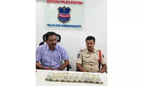 Keesara Inspector, SI Held in Rs.5 Lakh Bribe Case Keesara Inspector, SI Held in Rs.5 Lakh Bribe Case