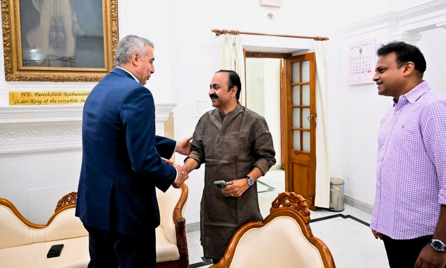 Palestine Ambassador Meets VD Satheesan, Discusses Bilateral Ties
