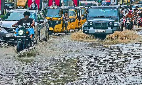 Cyberabad Police Urge WFH Amid Rain Forecast, Ganesh Immersion Cyberabad Police Urge WFH Amid Rain Forecast, Ganesh Immersion