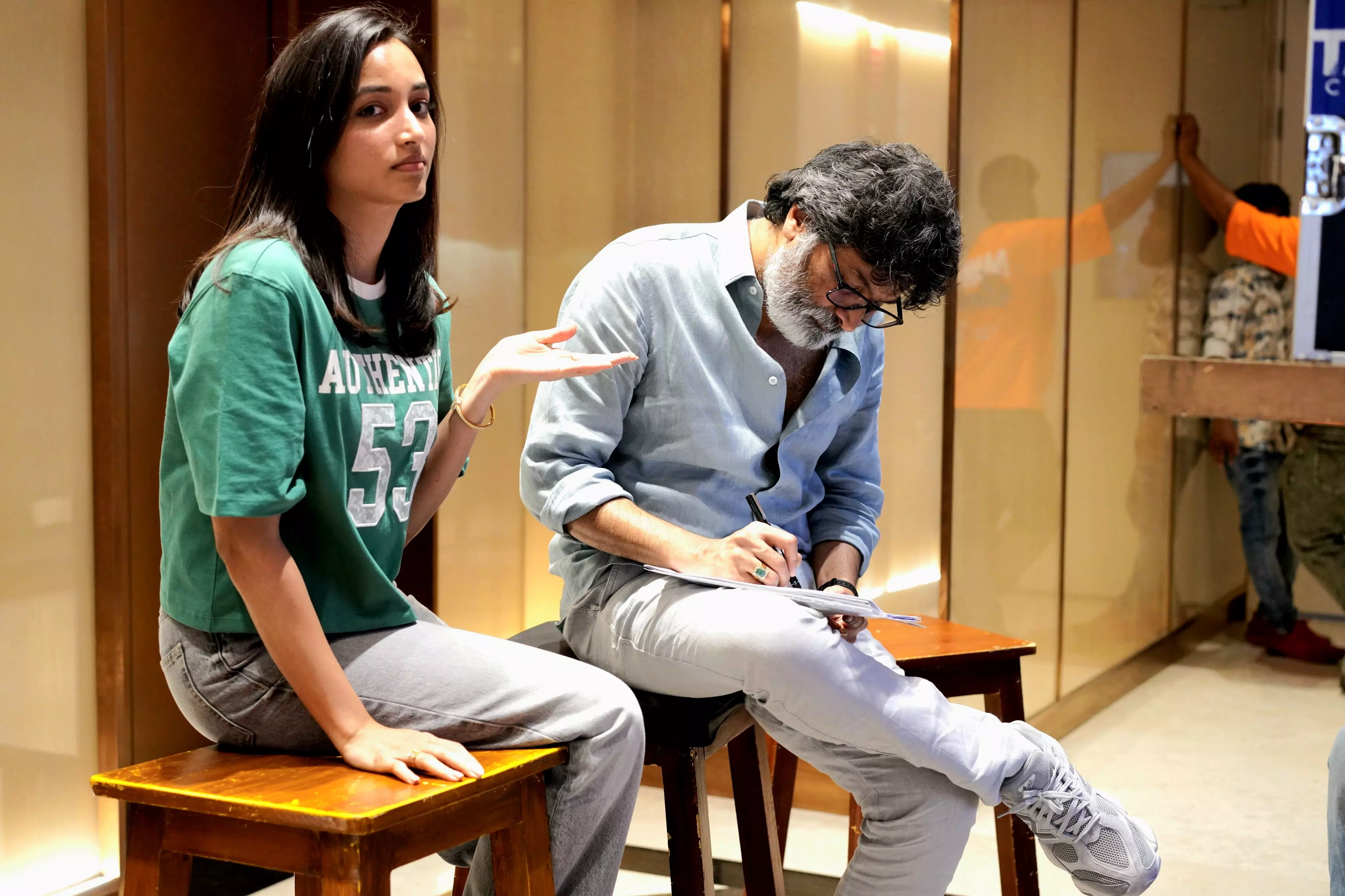 Srinidhi Shetty Shares Fun Moments With Trivikram Srinivas on Aadarsha Kutumbam Sets Srinidhi Shetty Shares Fun Moments With Trivikram Srinivas on Aadarsha Kutumbam Sets