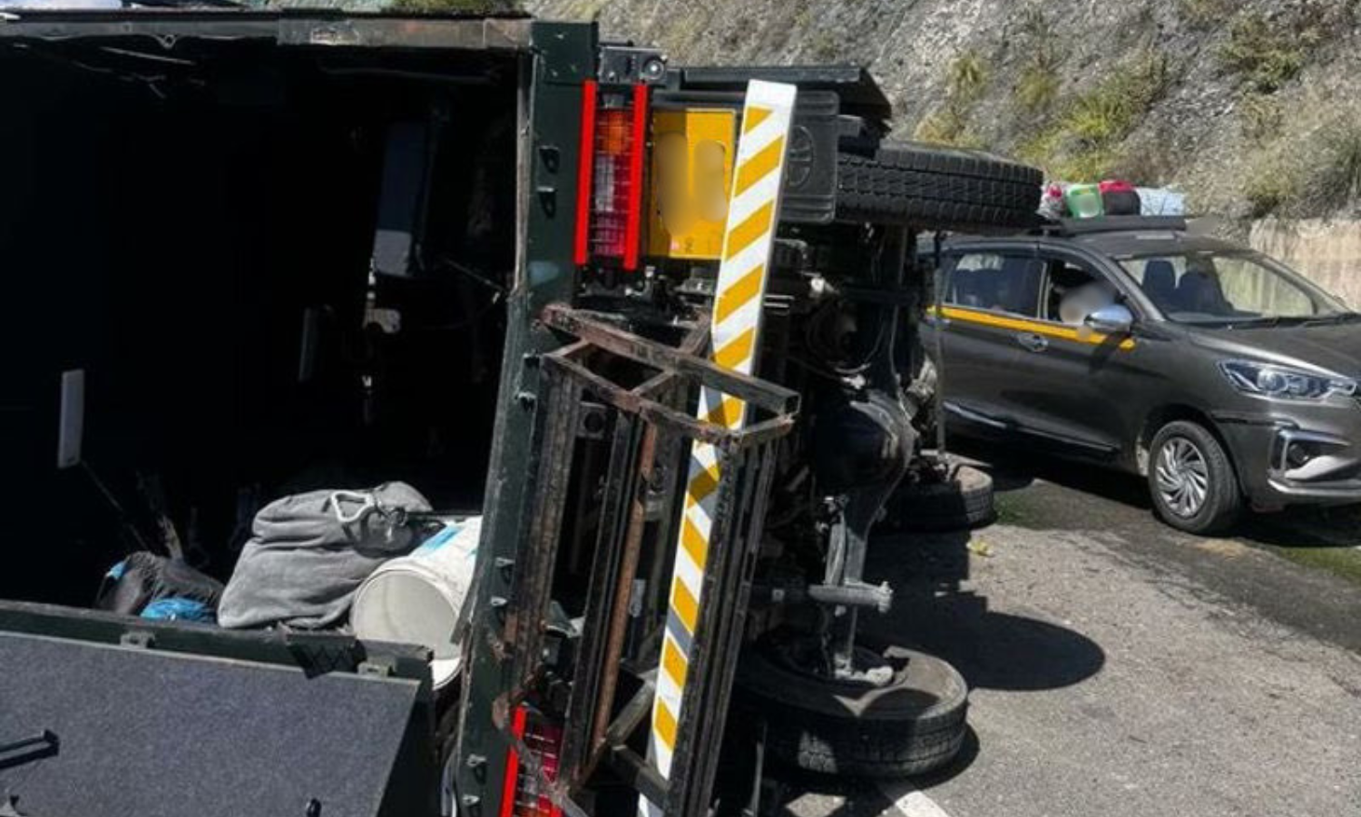 BSF Vehicle Flips on Jammu-Srinagar Highway, Injur
