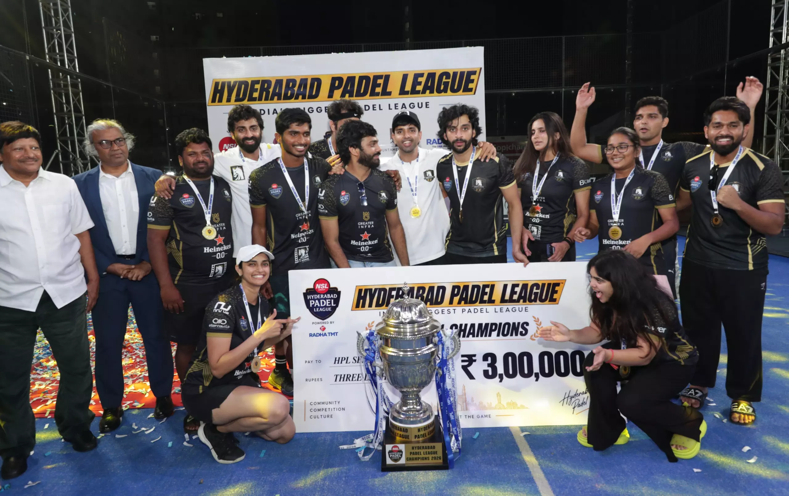 White Horse Wins Inaugural Hyderabad Padel League Title