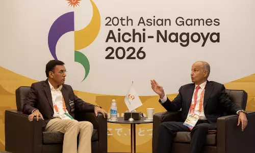 Mansukh Mandaviya Meets World Aquatics Prez To Develop Aquatic Sports In India