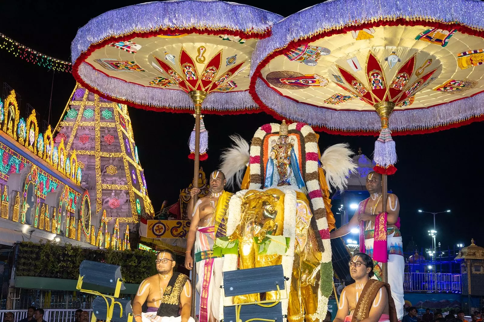 Malayappa Swamy Appears On Three Vahanas On Sixth Day Of Brahmotsavams Malayappa Swamy Appears On Three Vahanas On Sixth Day Of Brahmotsavams