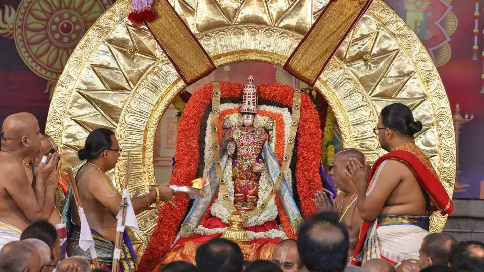 Malayappa Swamy Shines on Surya Prabha, Chandra Prabha Vahanams Malayappa Swamy Shines on Surya Prabha, Chandra Prabha Vahanams