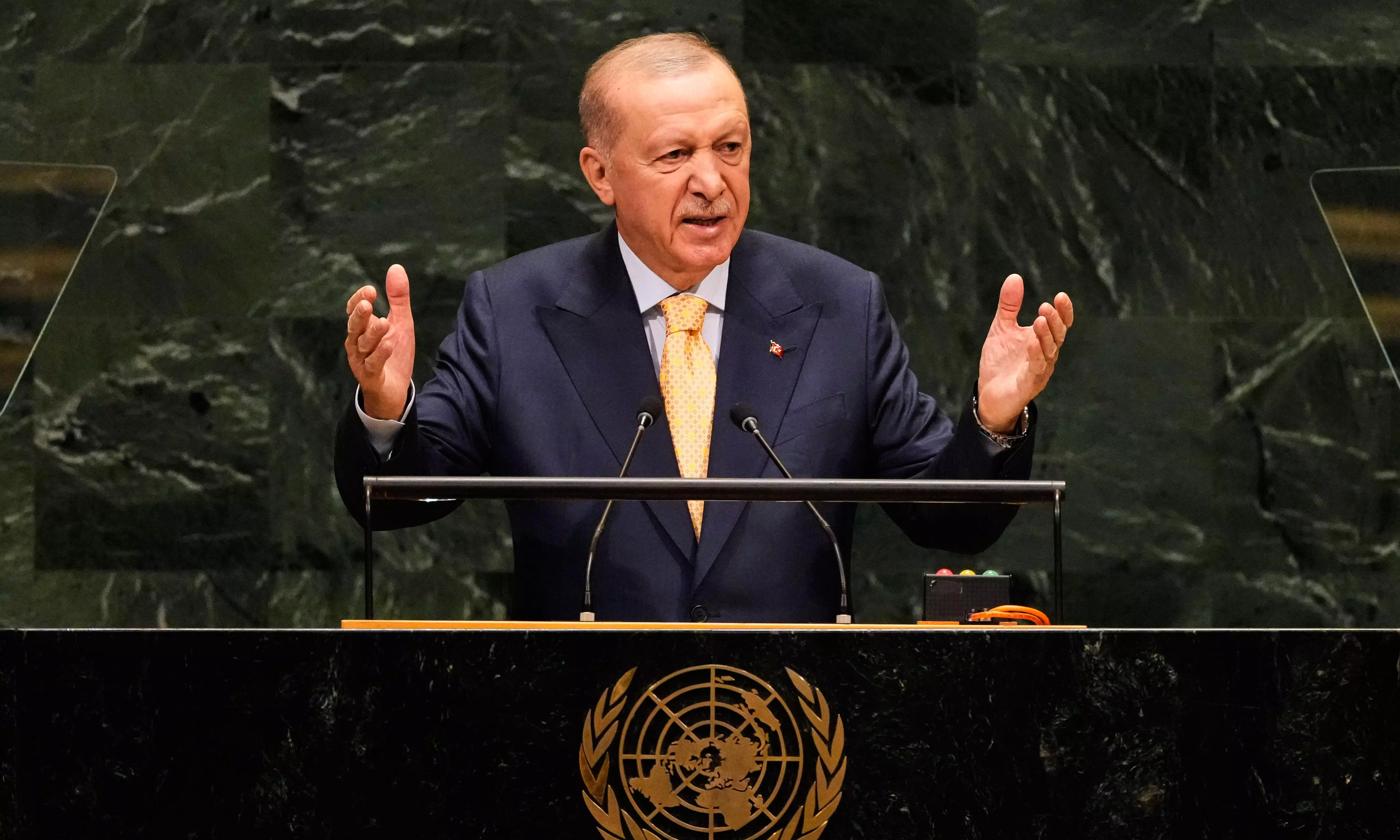 Turkeys Erdogan urges world to immediately start rebuilding Gaza Turkeys Erdogan urges world to immediately start rebuilding Gaza
