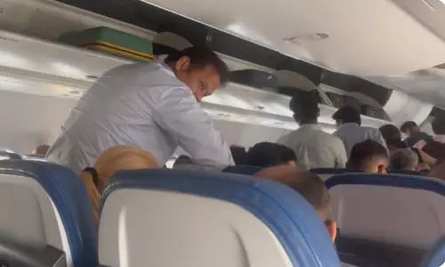 Viral Video Shows Passengers Standing Inside Flight; Air India Express Issues Response