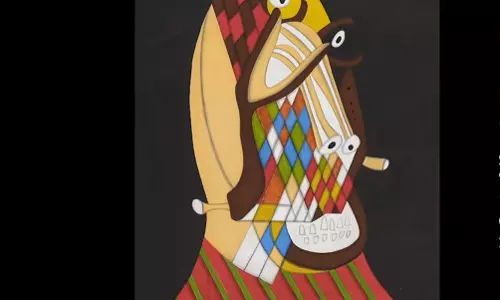 Souzas Hanuman The Monkey God Leads Saffronart Auction at Rs 15.60 Cr