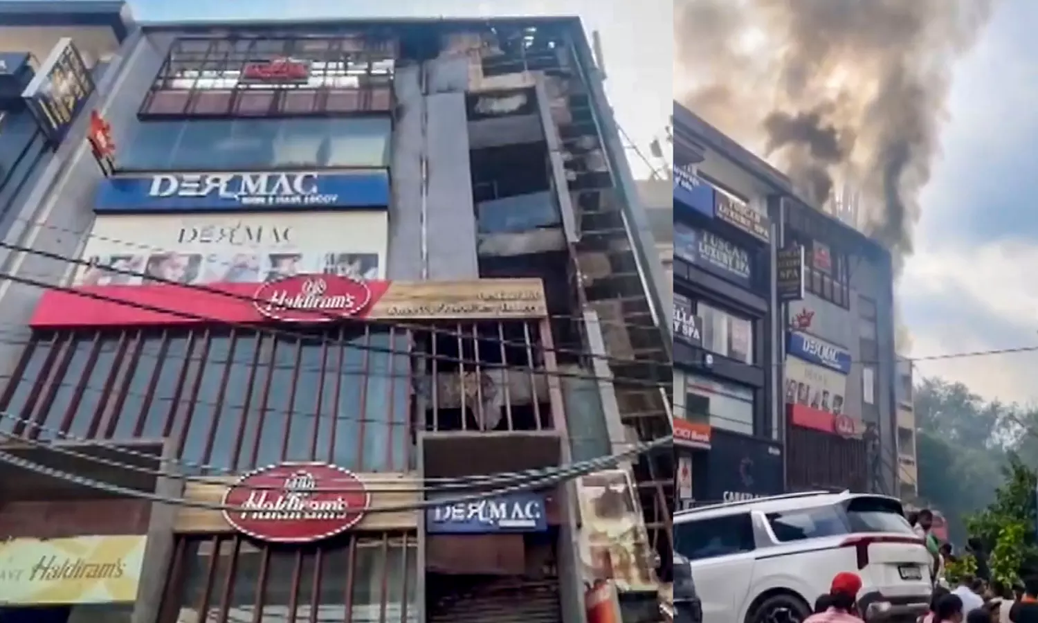 Delhi: Fire Breaks Out at Building Housing Haldiram Outlet, 30 Rescued Delhi: Fire Breaks Out at Building Housing Haldiram Outlet, 30 Rescued