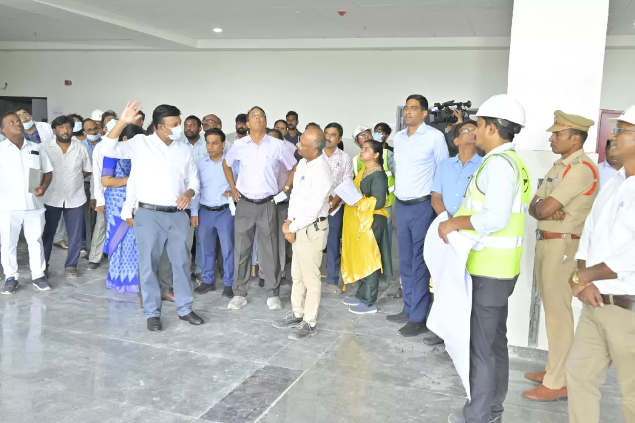 CMO Team Reviews Warangal Super Speciality Hospital Works CMO Team Reviews Warangal Super Speciality Hospital Works