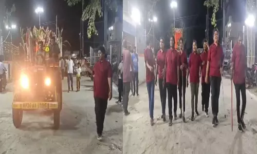 Jagtial Police Deploys Transgender Personnel For Ganesh Immersion Duty Jagtial Police Deploys Transgender Personnel For Ganesh Immersion Duty