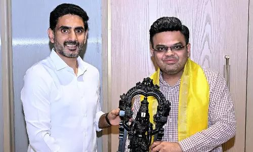 Lokesh Seeks Jay Shah’s Support to Turn AP Into Sports Hub Lokesh Seeks Jay Shah’s Support to Turn AP Into Sports Hub