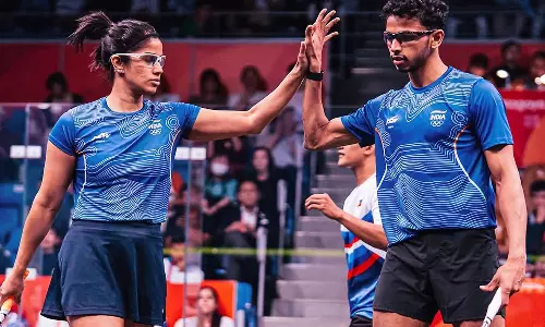 Asian Games: Joshna Chinappa, Senthilkumar Settle For Bronze Asian Games: Joshna Chinappa, Senthilkumar Settle For Bronze