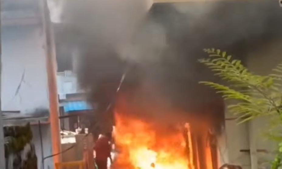 Electric Scooter Burns After Battery Explodes While Charging
