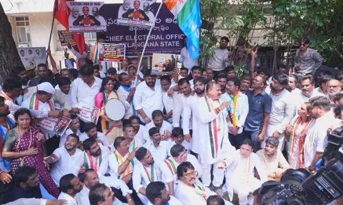 Congress Stages Protest Over Alleged Irregularities in Voter Rolls