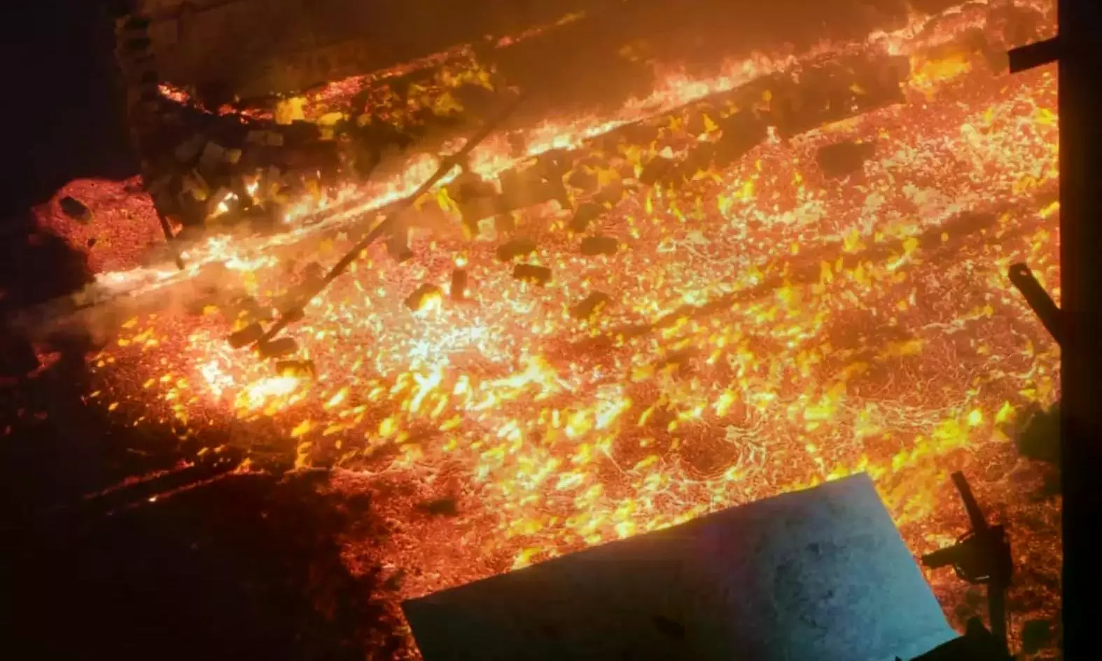 Molten Steel Spill At VSP Unit, None Hurt Molten Steel Spill At VSP Unit, None Hurt