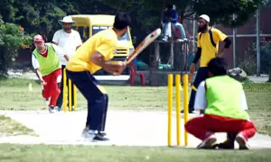 Andhra Yellow Team Win Blind Cricket Trophy Andhra Yellow Team Win Blind Cricket Trophy