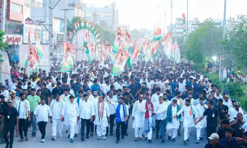 Revanth’s Sircilla Padayatra Draws Enthusiastic Response