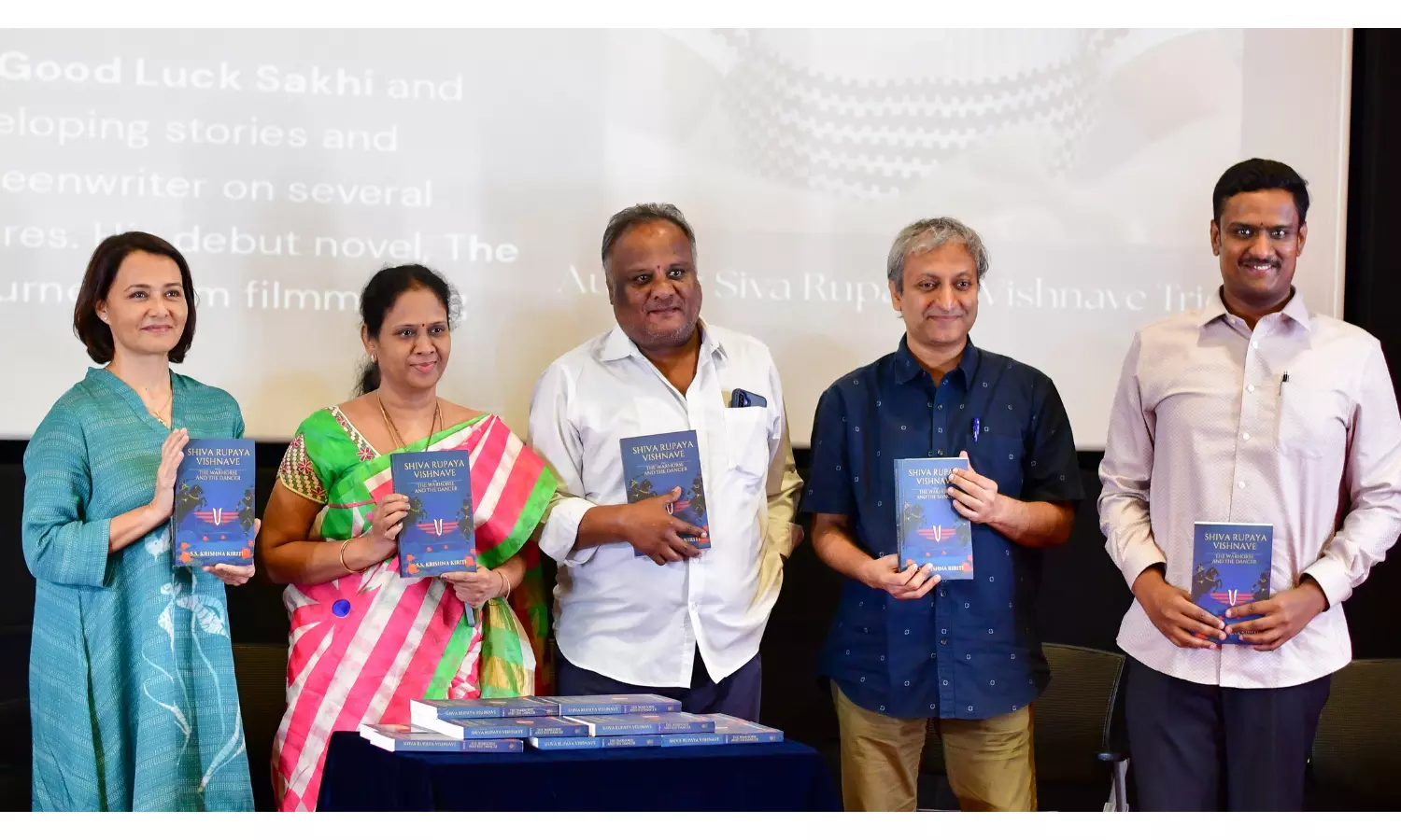 Amala Akkineni Launches AISFM Alumnus S.S. Krishna Kiritis New Novel Amala Akkineni Launches AISFM Alumnus S.S. Krishna Kiritis New Novel