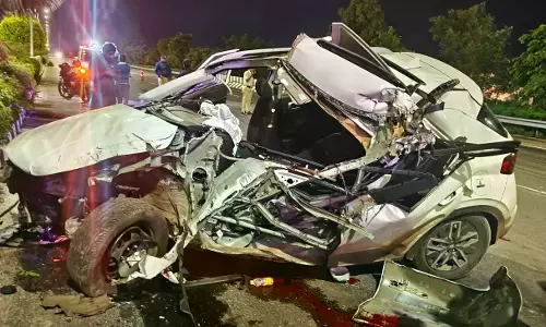 Techie Held For ECIL Crash, 7 Injured Techie Held For ECIL Crash, 7 Injured