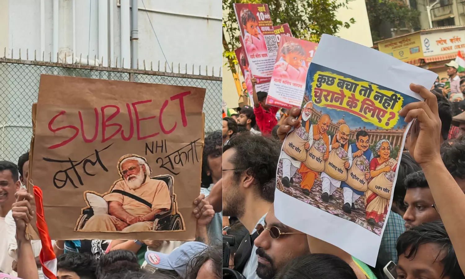 ‘Gyanu, Resign’: CJP Protest Against EC Draws Memes, Slogans at Shivaji Park ‘Gyanu, Resign’: CJP Protest Against EC Draws Memes, Slogans at Shivaji Park