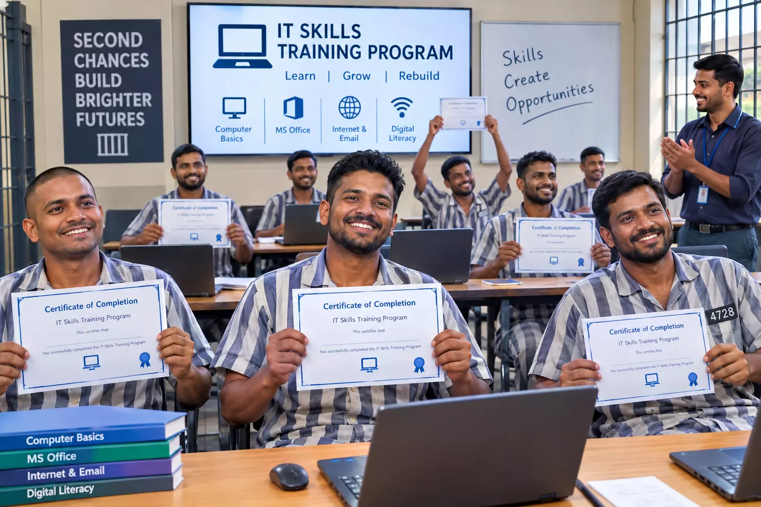 First IT Course Completed in Vizag Central Prison First IT Course Completed in Vizag Central Prison