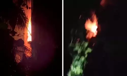 Tadepalli: Fire Erupts in KL University Library, Short Circuit Suspected