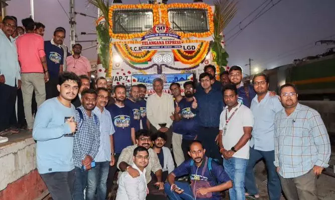 Telangana Express Completes 50 Glorious Years of Service Telangana Express Completes 50 Glorious Years of Service