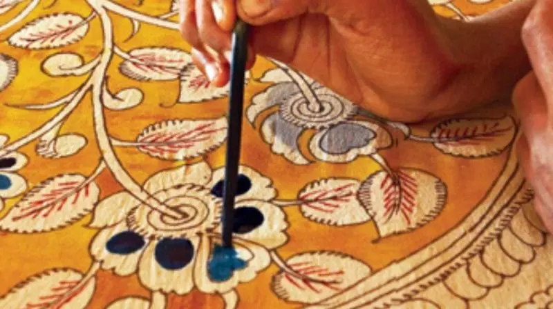 Kalamkari Artisans Under Pressure From Competition With Printed Products Kalamkari Artisans Under Pressure From Competition With Printed Products