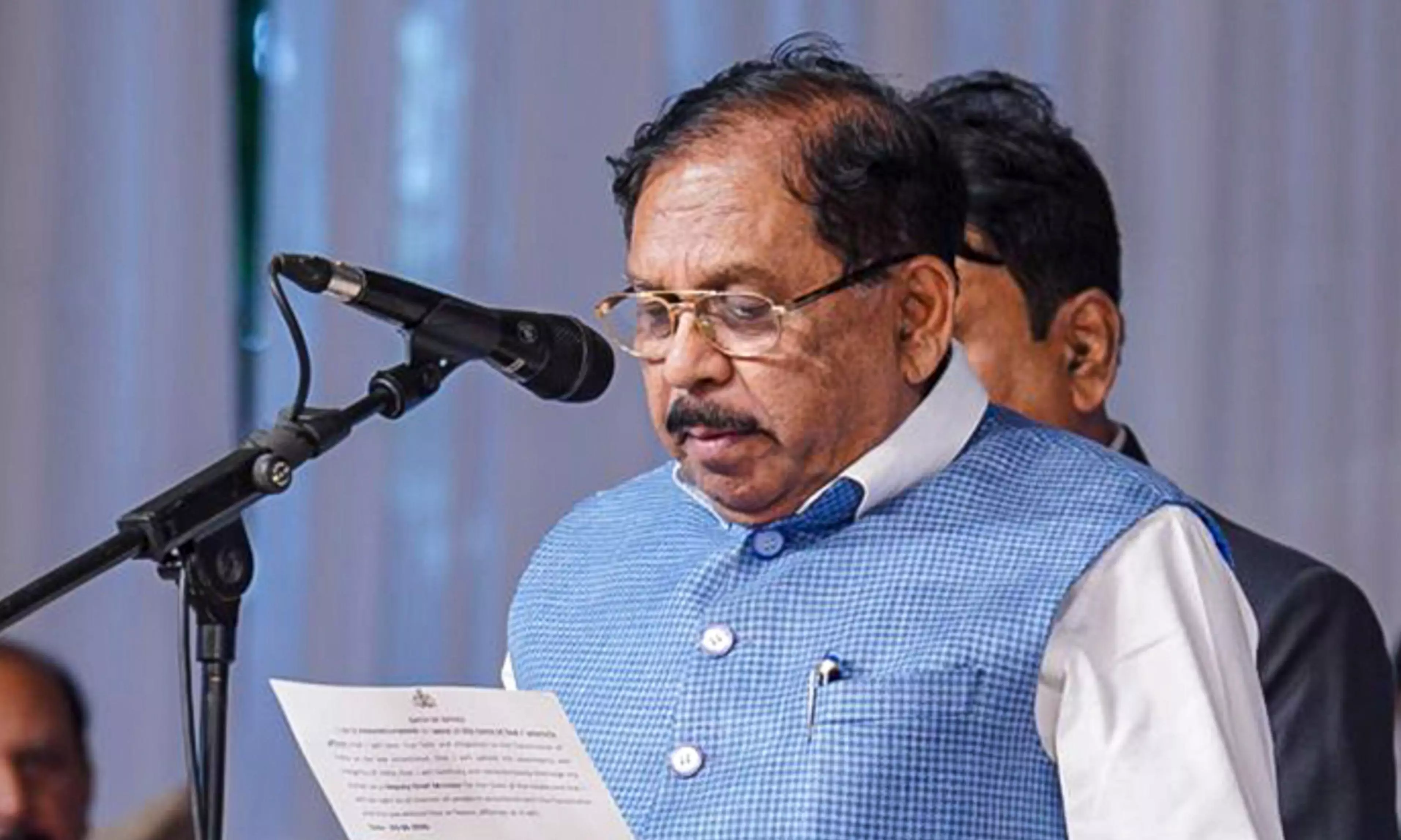 Karnataka Dy CM G Parameshwara Hospitalised After Respiratory Issue Karnataka Dy CM G Parameshwara Hospitalised After Respiratory Issue