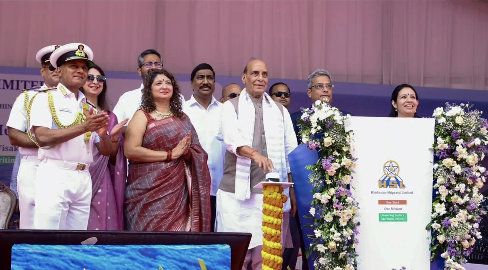 Rajnath Singh Launches First Indigenous FSS Surya In Vizag Rajnath Singh Launches First Indigenous FSS Surya In Vizag