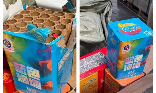 DRI Seizes Chinese-Origin Fireworks worth over Rs.12Cr at Chennai Port