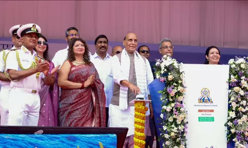 Rajnath Singh Launches First Indigenous FSS Surya In Vizag