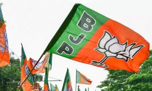 BJP Seva Jyothi Yatra On Bikes In Vijayawada Today BJP Seva Jyothi Yatra On Bikes In Vijayawada Today