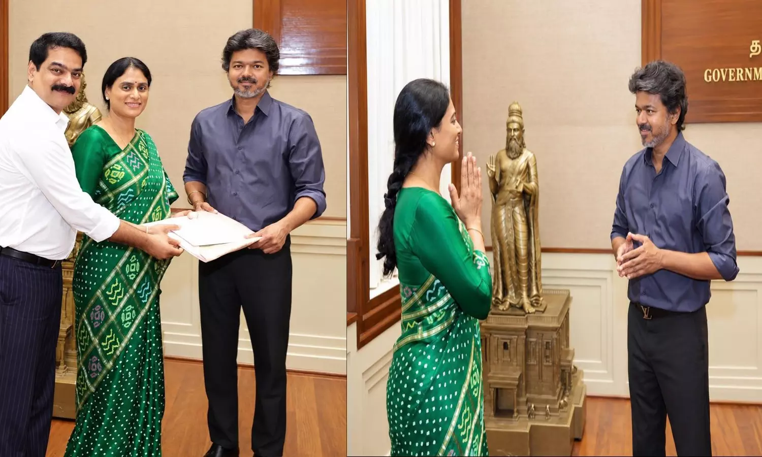 YS Sharmila Invites Tamil Nadu CM Vijay To Daughters Wedding YS Sharmila Invites Tamil Nadu CM Vijay To Daughters Wedding