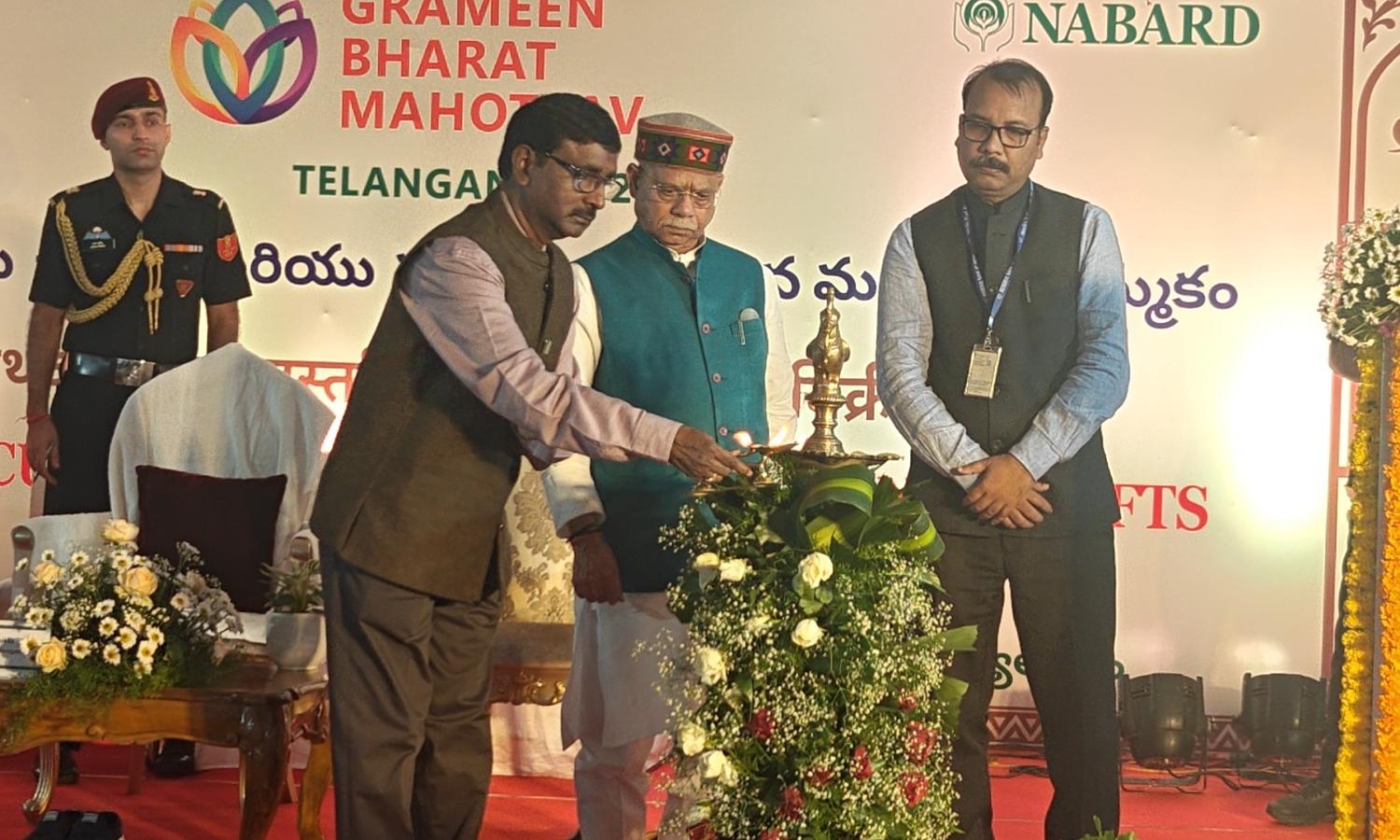 Governor Shiv Pratap Shukla Inaugurates Grameen Bharat Mahotsav Telangana 2026