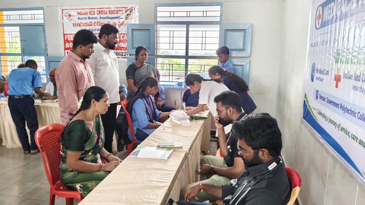 Medical Camp Serves 600 Students and Youth in Anantapur