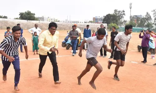 Adilabad: Police Hold Sports Meet, Install CCTV Cameras Under Police Meekosam Adilabad: Police Hold Sports Meet, Install CCTV Cameras Under Police Meekosam