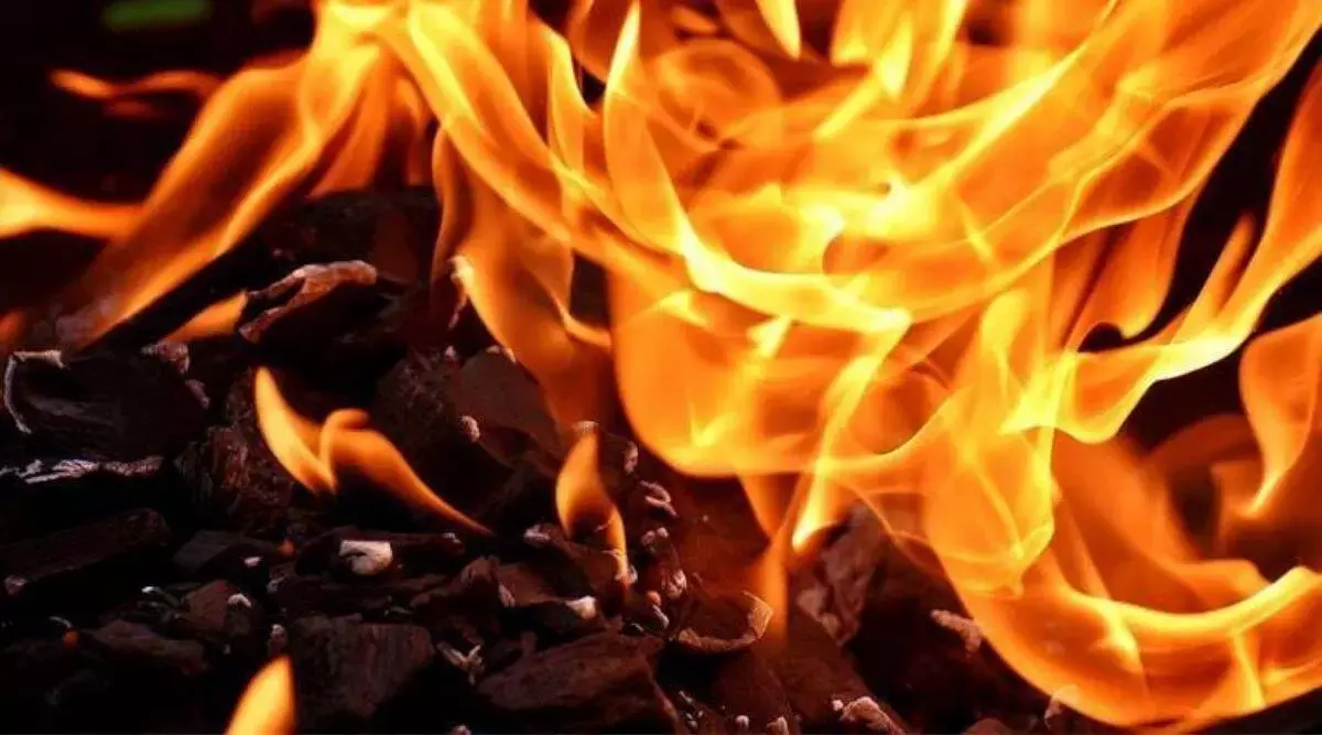 Car Reduced To Ashes After Collision Against Fuel Dispenser In Bengaluru Car Reduced To Ashes After Collision Against Fuel Dispenser In Bengaluru
